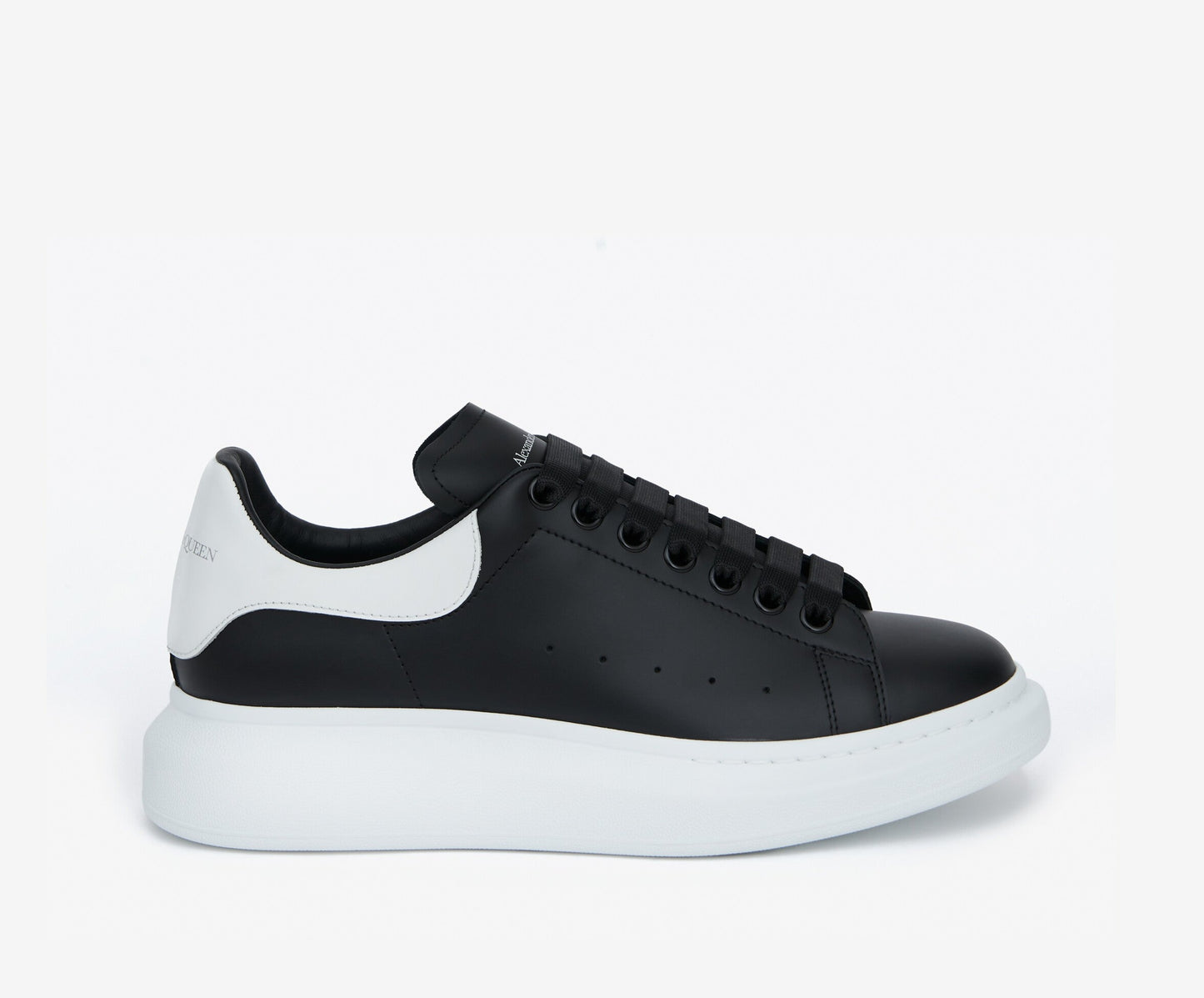 ALEXANDER MCQUEEN NERA RETRO IN PELLE