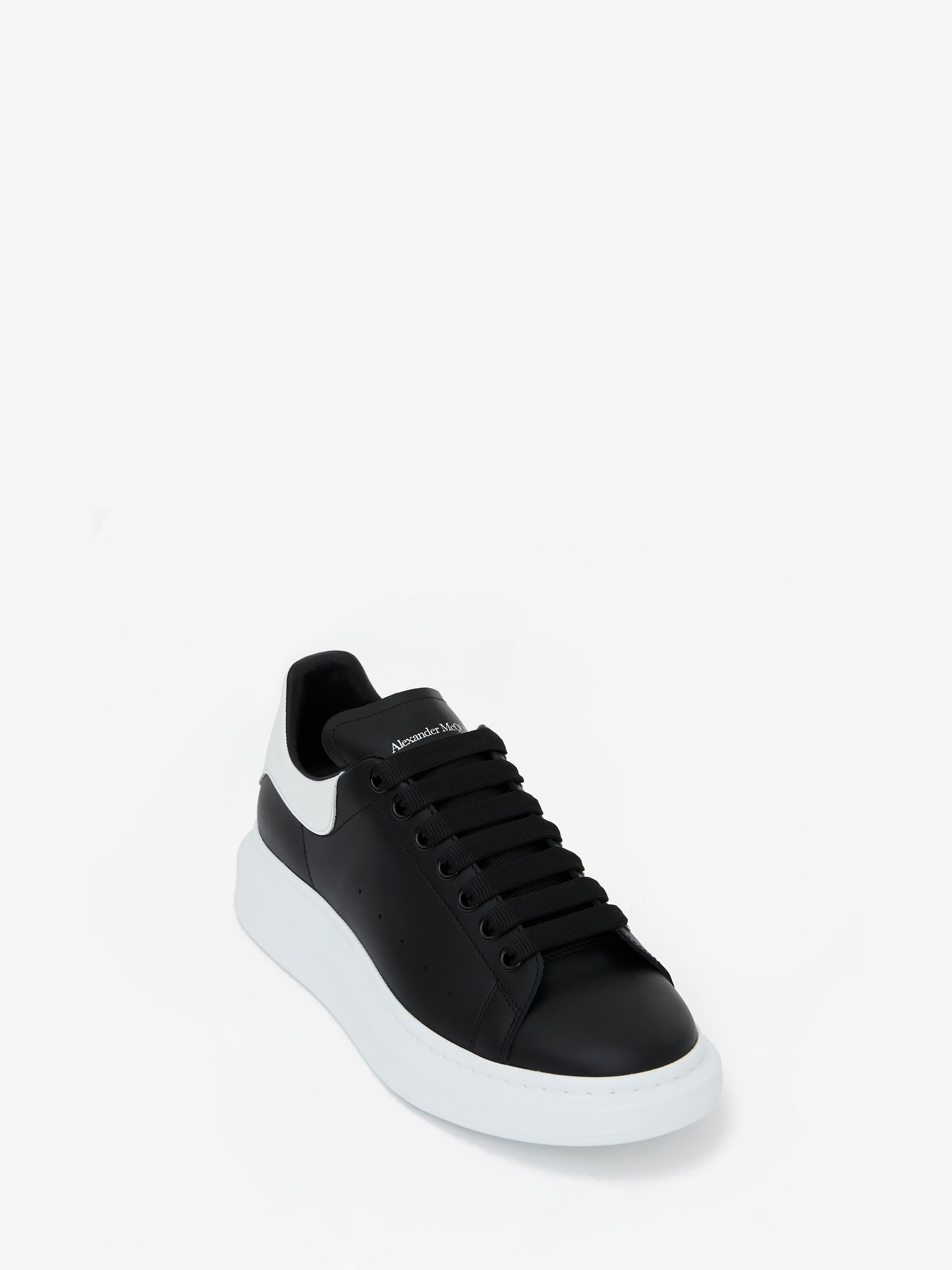 ALEXANDER MCQUEEN NERA RETRO IN PELLE
