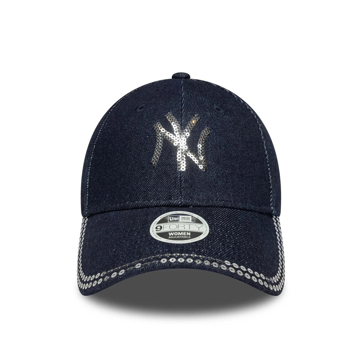 Cappello 9FORTY New York Yankees MLB Paillettes Blu Scuro
