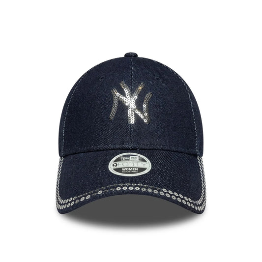 Cappello 9FORTY New York Yankees MLB Paillettes Blu Scuro