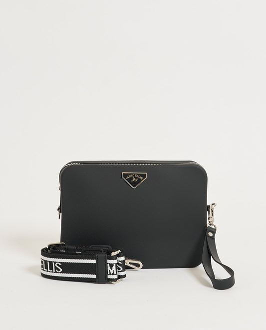 BORSA MARC ELLIS FLAT FLOWE BLACK/SILVER26