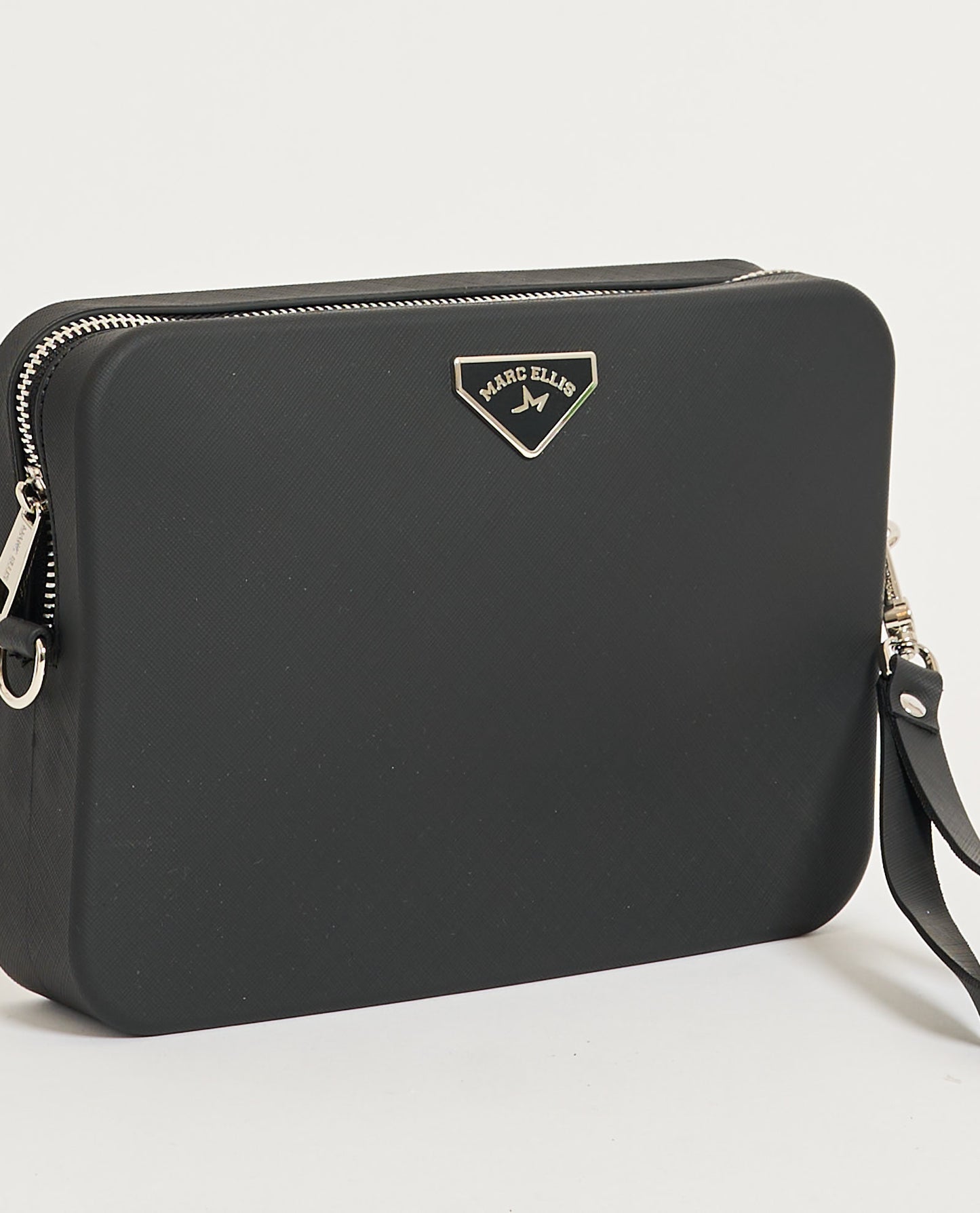 BORSA MARC ELLIS FLAT FLOWE BLACK/SILVER26