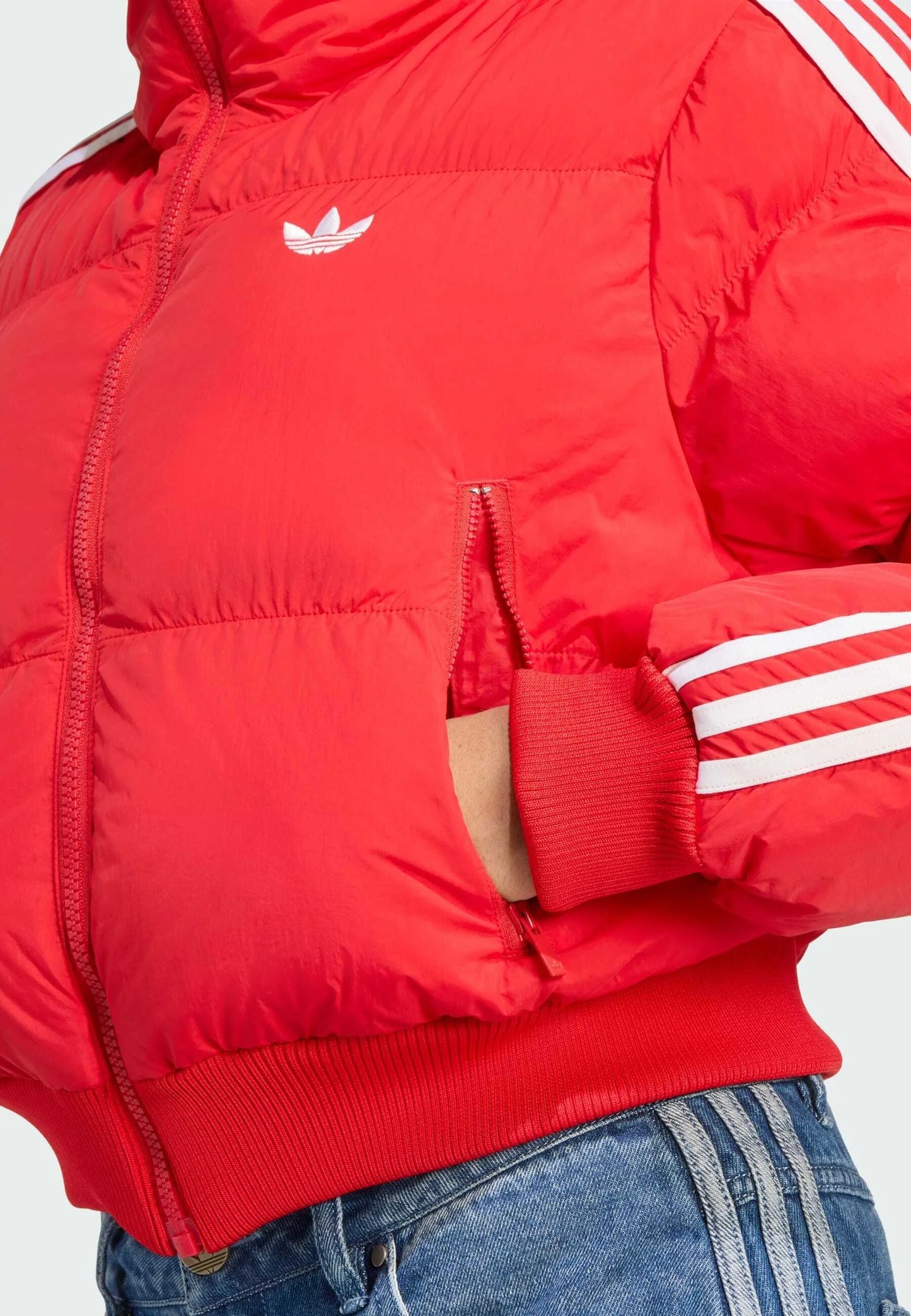 ADIDAS ORIGINALS PIUMINO CROP ROSSO
