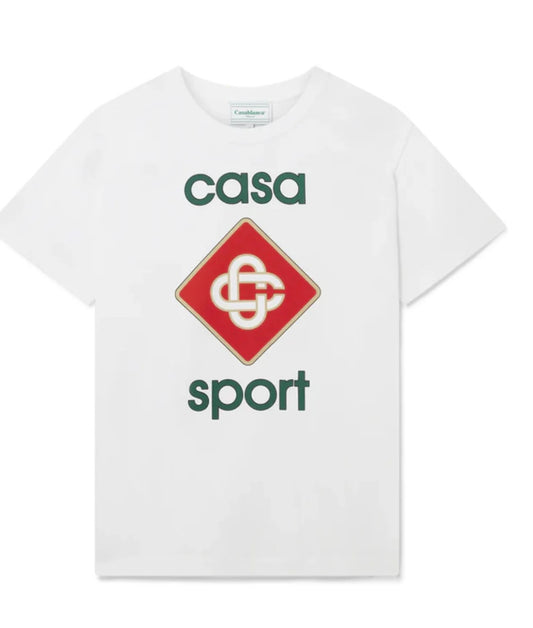 T-SHIRT CASABLANCA SPORT LOGO