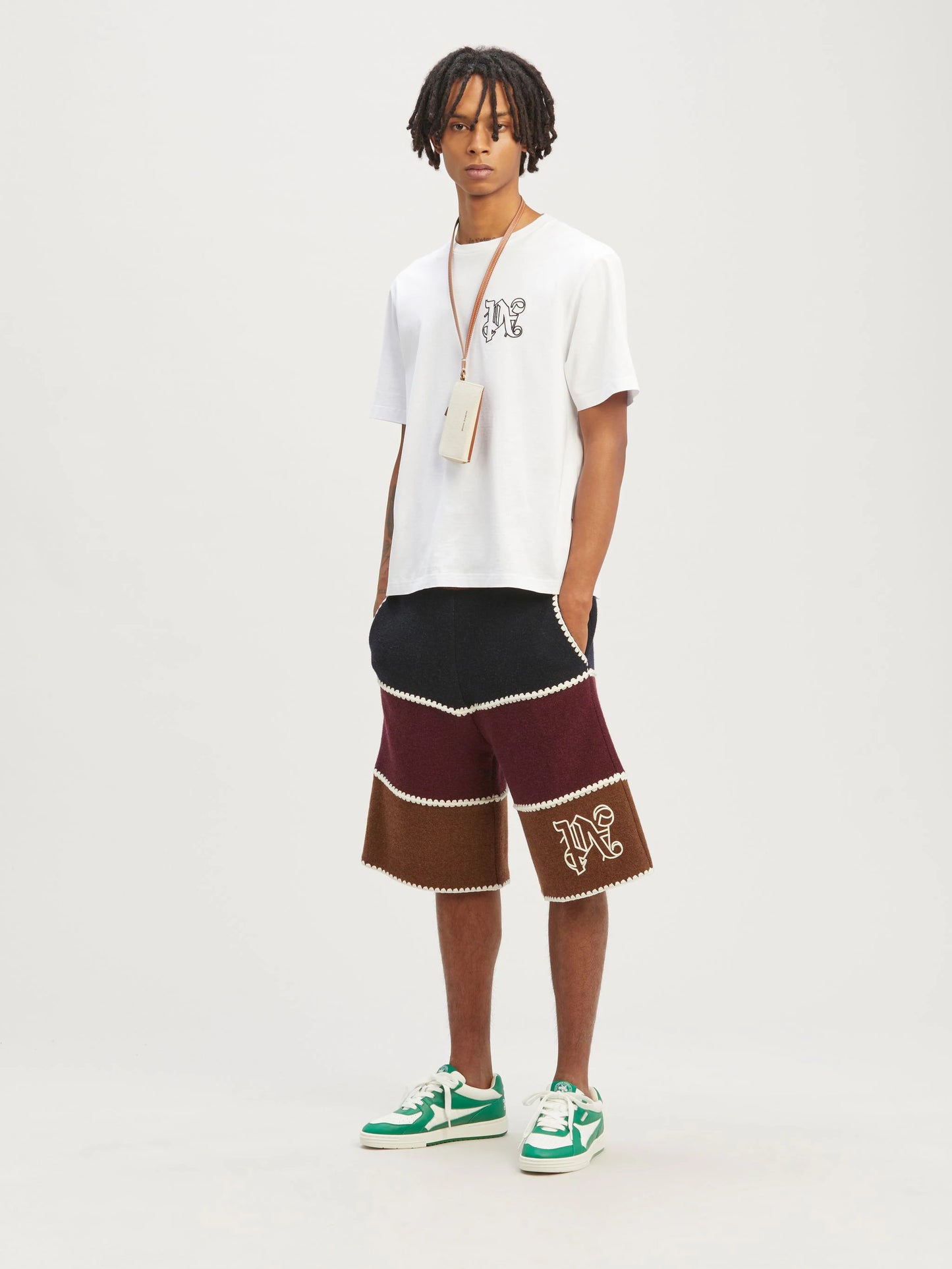 PALM ANGELS T-SHIRT CON MONOGRAM