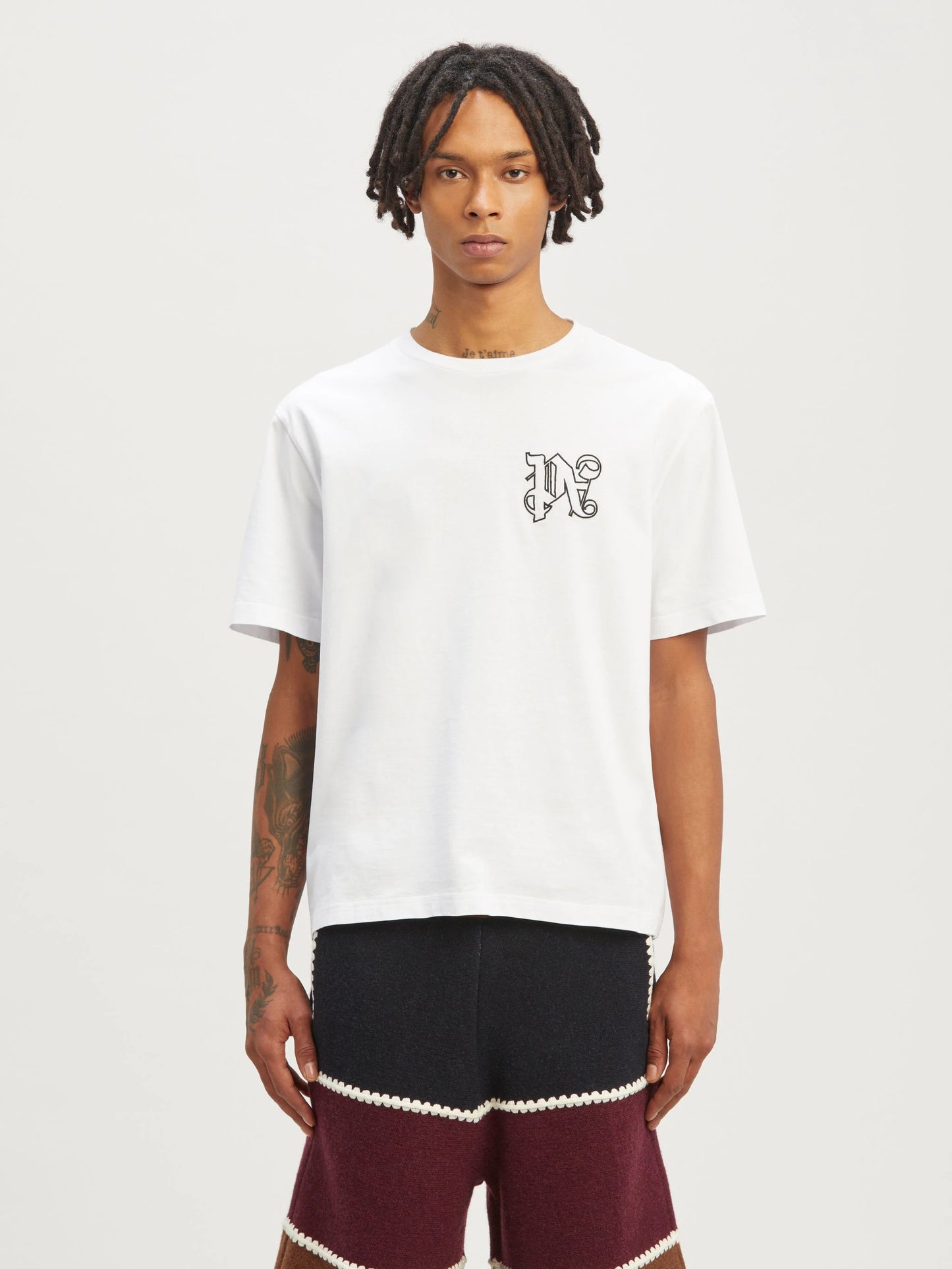 PALM ANGELS T-SHIRT CON MONOGRAM