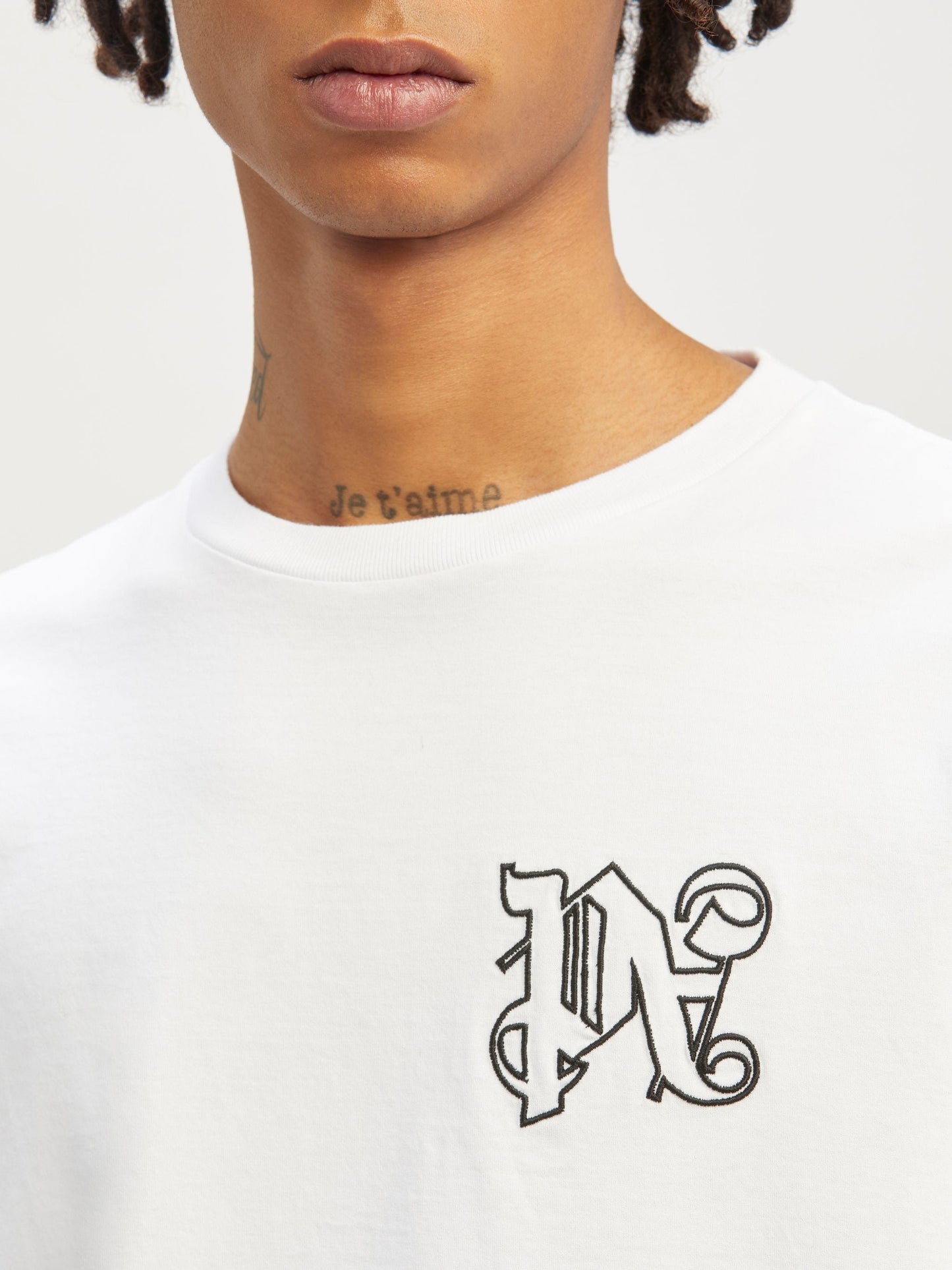 PALM ANGELS T-SHIRT CON MONOGRAM
