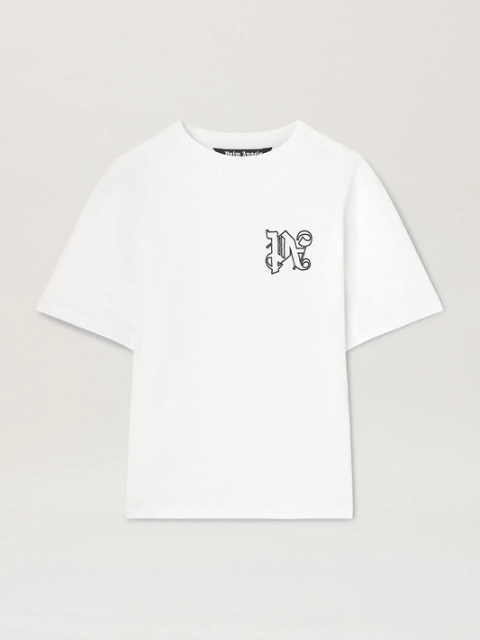 PALM ANGELS T-SHIRT CON MONOGRAM