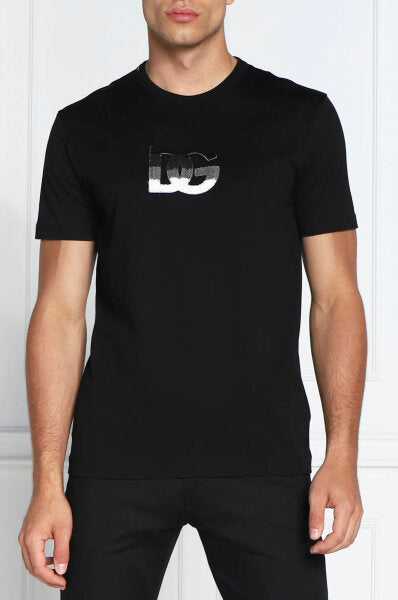 T-SHIRT DOLCE E GABBANA LOGO RICAMATO