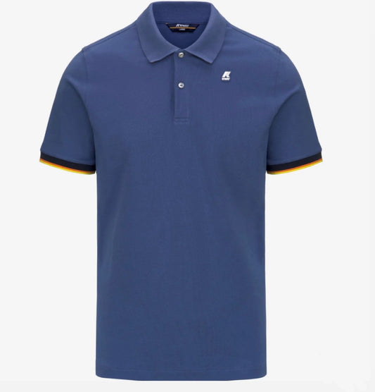 K-WAY POLO VINCENT BLUE FIORD