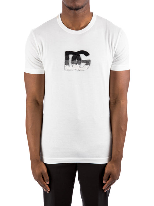 T-SHIRT DOLCE&GABBANA LOGO RICAMATO