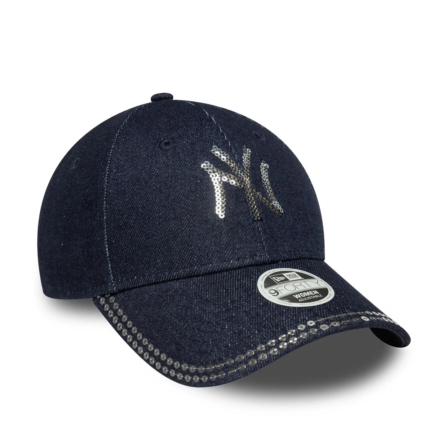 Cappello 9FORTY New York Yankees MLB Paillettes Blu Scuro