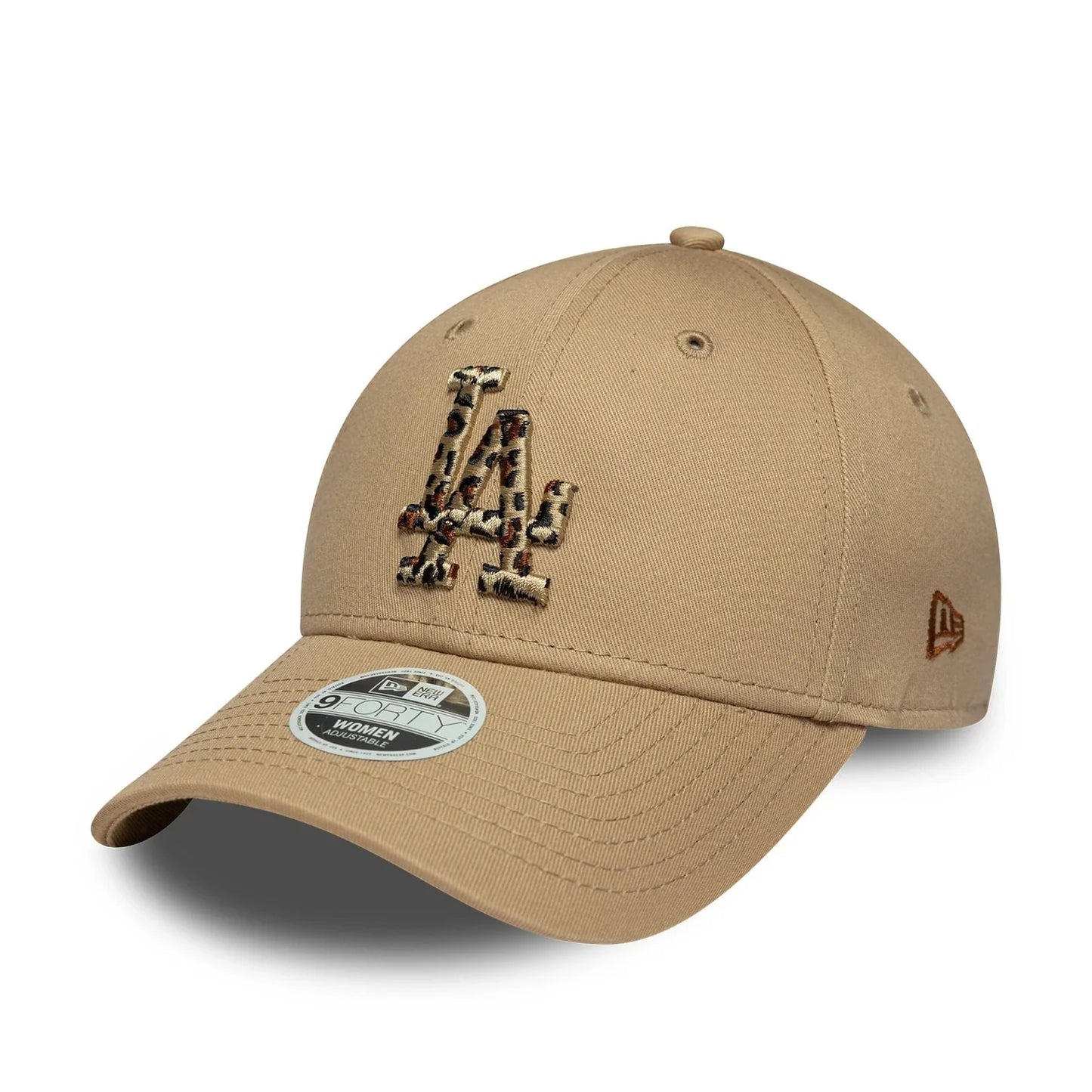 CAPPELLO NEW ERA 9FORTY LA Dodgers MLB Animal Infill Beige Chiaro Donna
