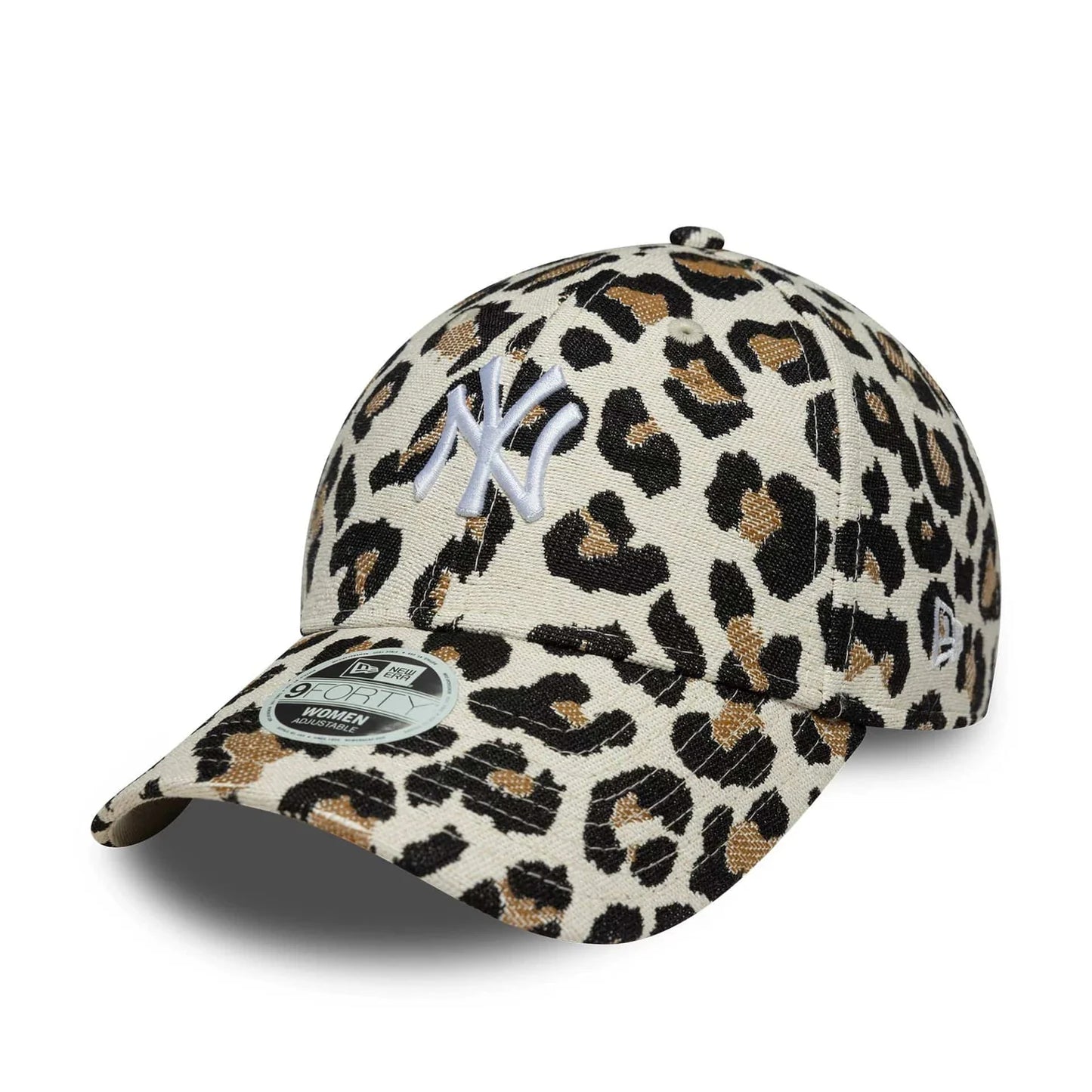 CAPPELLO NEW ERA 9FORTY New York Yankees MLB Leopard Midi Beige Chiaro