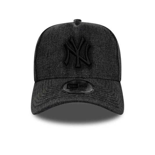CAPPELLO NEW ERA 9FORTY E-Frame New York Yankees MLB Denim Nero