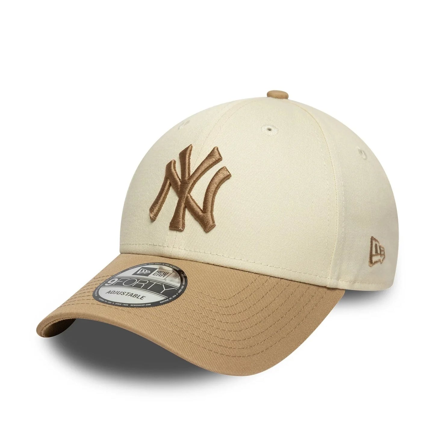 NEW ERA CAPPELLO 9FORTY Regolabile New York Yankees MLB Block Crema