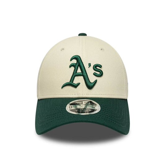 NEW ERA CAPPELLO 9FORTY M-Crown Athletics MLB Beige Chiaro