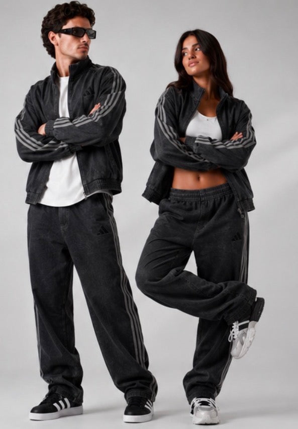 COORDINATO ADIDAS IN DENIM BLACK
