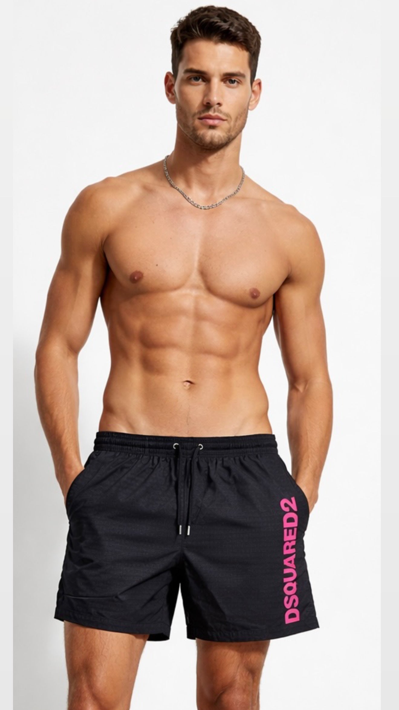 COSTUME DSQUARED2 BOXER MIDI LETTERING