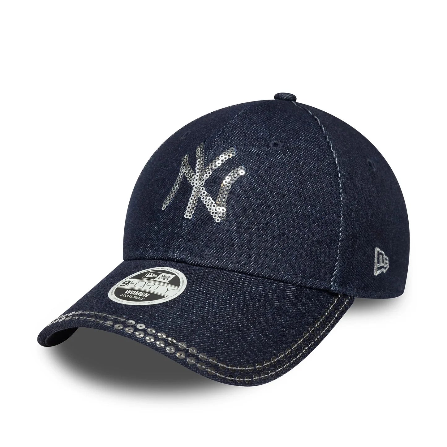 Cappello 9FORTY New York Yankees MLB Paillettes Blu Scuro
