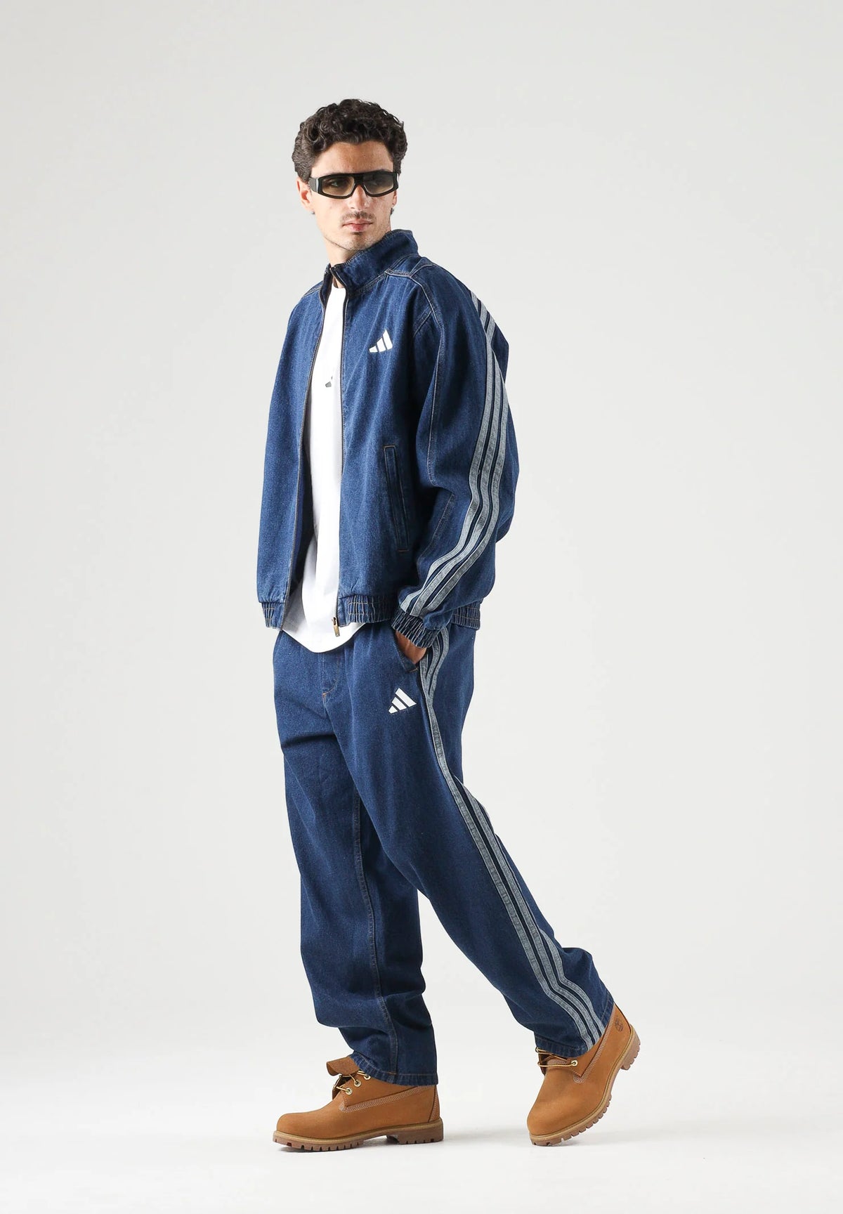 COORDINATO ADIDAS IN DENIM BLUE