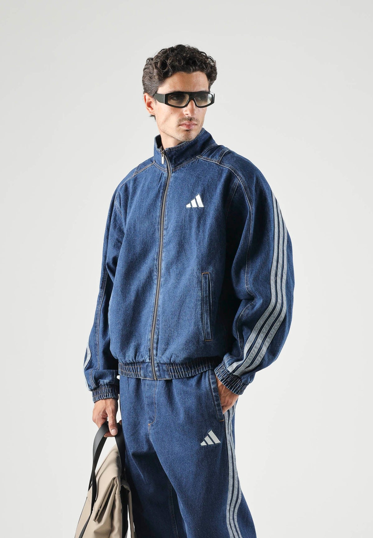COORDINATO ADIDAS IN DENIM BLUE