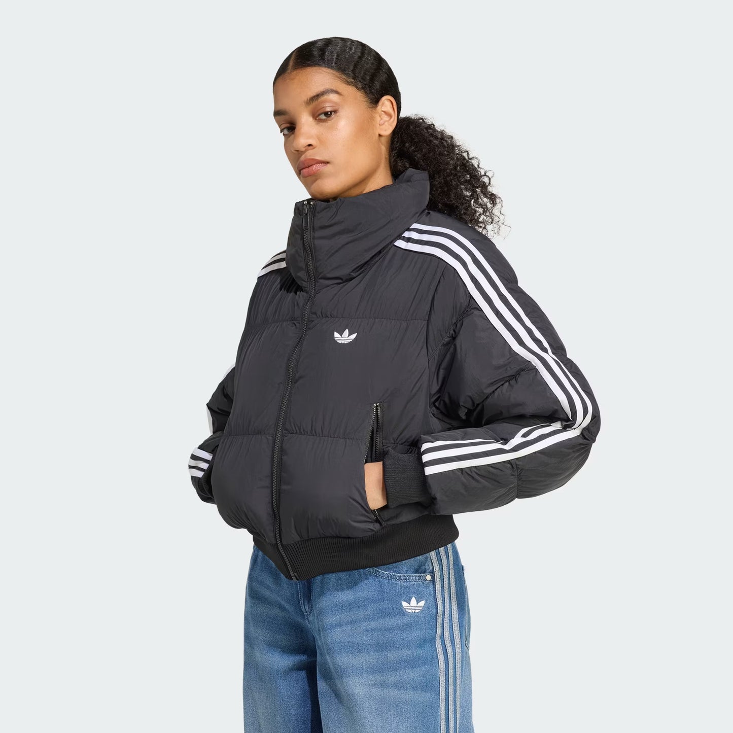 ADIDAS ORIGINALS PIUMINO CROP NERO