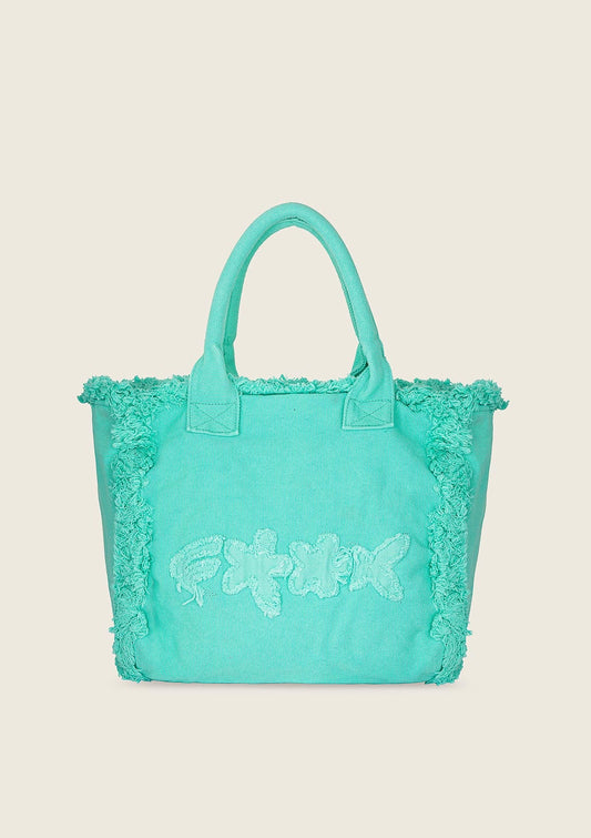 BORSA MARE F**K VERDE ACQUA