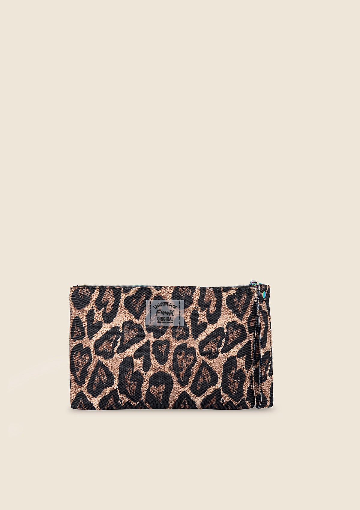 MINI POCHETTE CANVAS DONNA F**K FANTASIA ANIMALIER