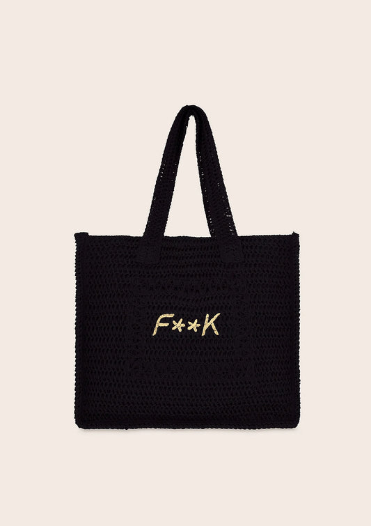 TOTE SUMMER BAG DONNA F**K NERA