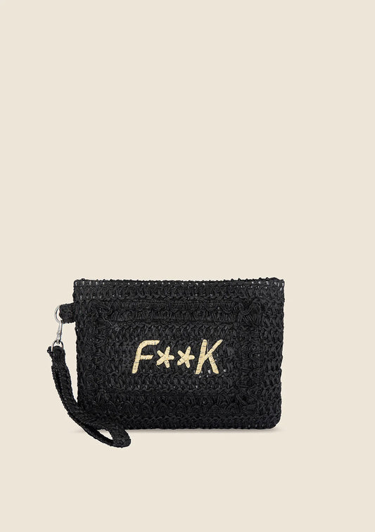 MINI POCHETTE DONNA F**K NERA