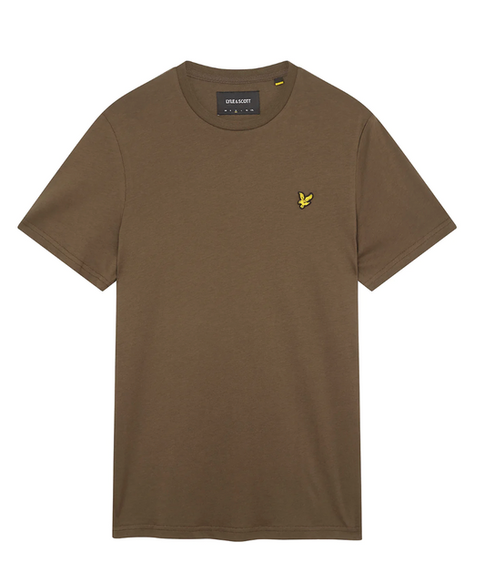 LYLE&SCOTT Plain T-Shirt VERDE OLIVA