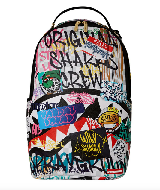 ZAINO SPRAYGROUND SHARKS IN PARIS THE RIZZ CREAM Bianco
