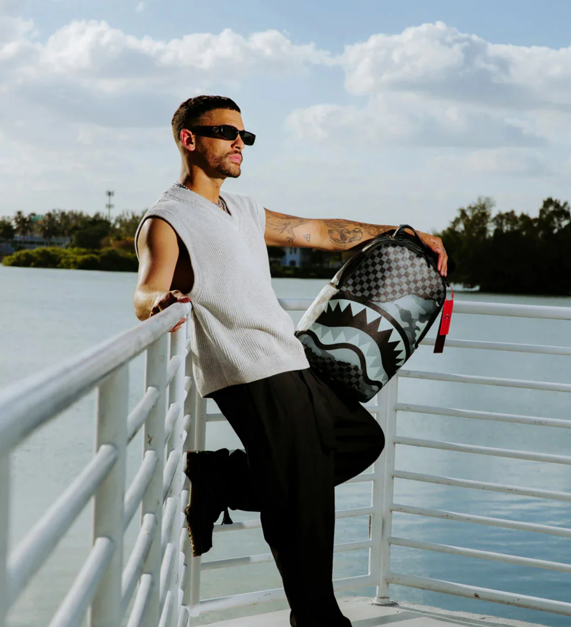 ZAINO SPRAYGROUND 3AM TEAR IT UP DLXSV BACKPACK Nero