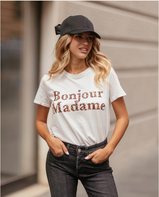 T-SHIRT VICOLO BONJOUR ANIMALIER