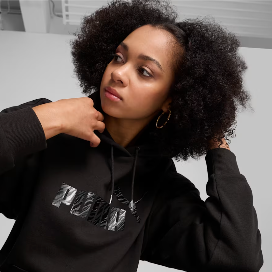 TUTA PUMA DONNA CON CAPPUCCIO ANIMAL