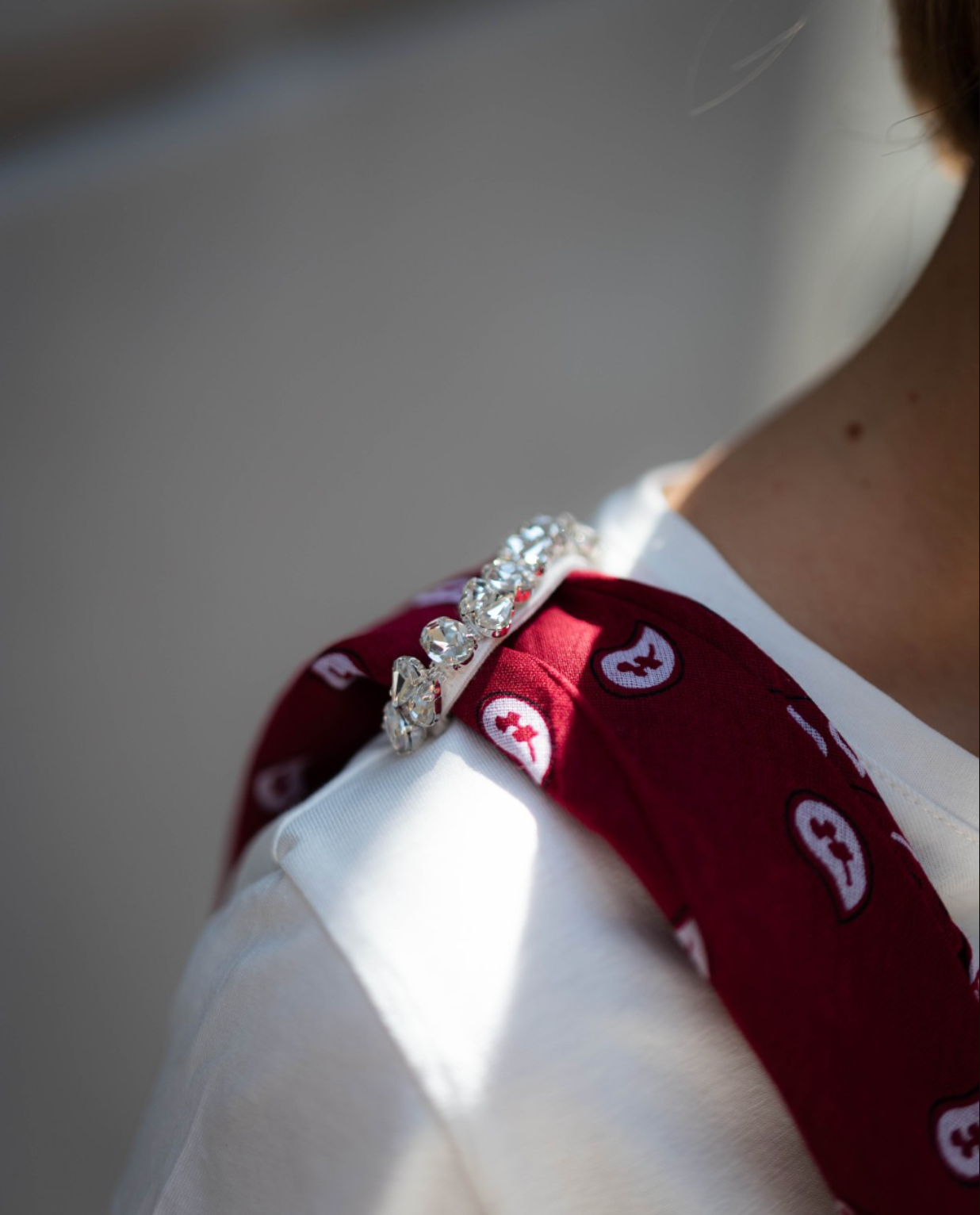 VICOLO T-SHIRT STRASS E BANDANA