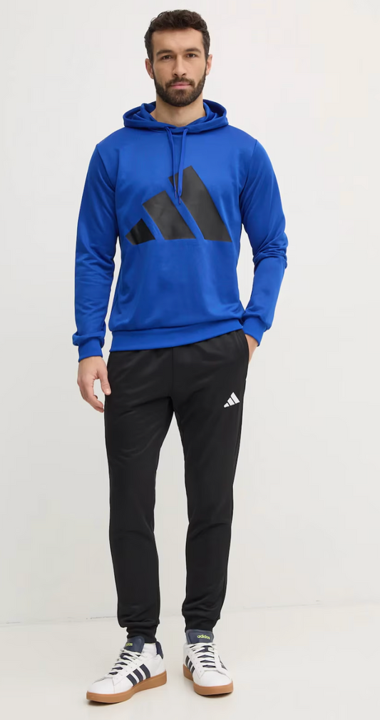 TUTA ADIDAS BLUE LOGO BLACK