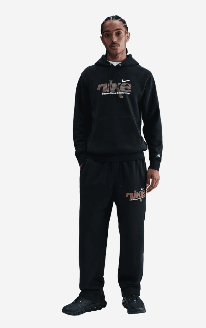 TUTA NIKE FLEECE METALLIC CON CAPPUCCIO