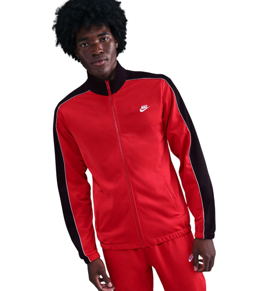TUTA NIKE Sportswear Club Poly-Knit Tuta Rossa