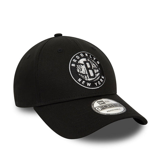 NEW ERA 9FORTY Brooklyn Nets NBA Infill Nero