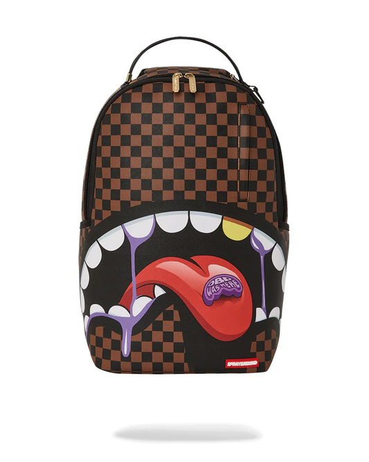 ZAINO SPRAYGROUND DBD WAS HERE WEIRD SHARK BP BACKPACK MARRONE