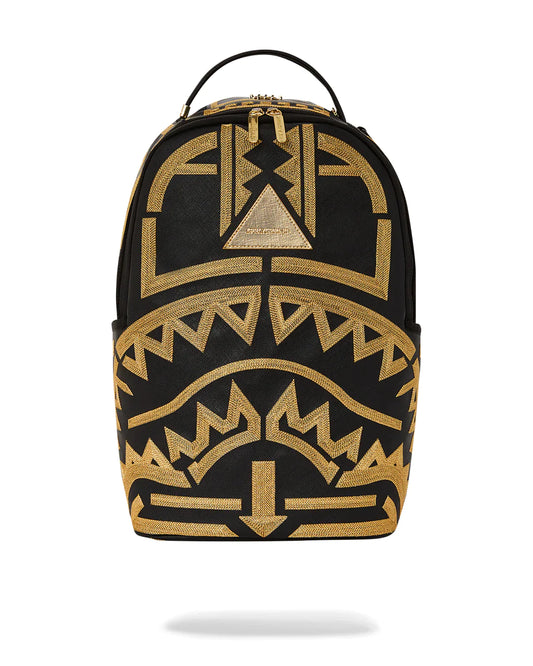 ZAINO SPRAYGROUND AI TRIBAL GOLD STARS DLXSV BACKPACK NERO
