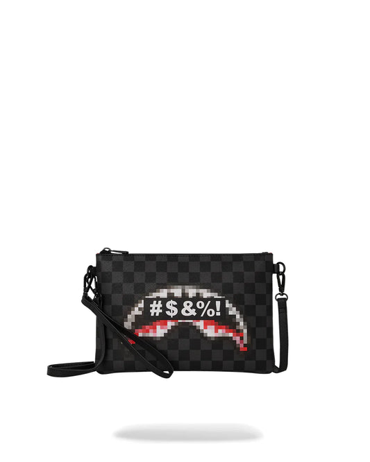 POCHETTE SPRAYGROUND CENSORED POCHETTE NERO