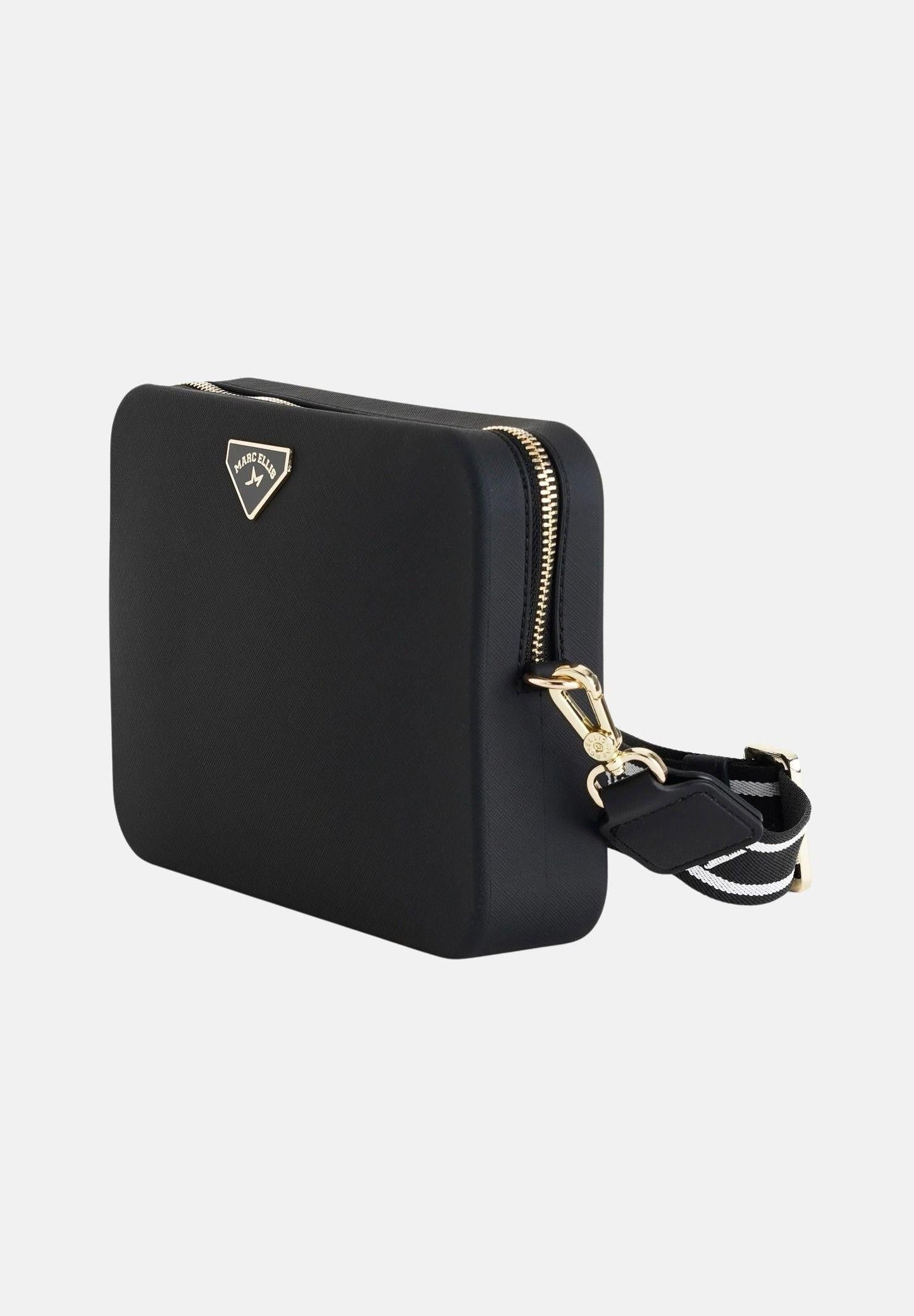 BORSA MARC ELLIS FLAT FLOWE BLACK/GOLD 26