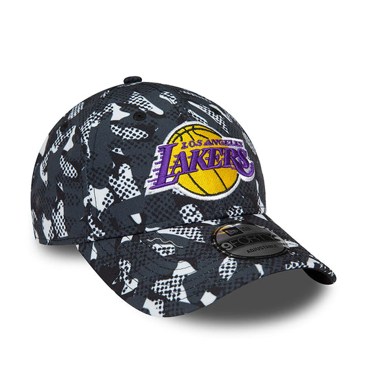 NEW ERA 9FORTY LA Lakers NBA Seasonal Print Nero