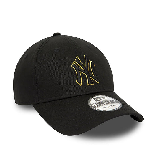 NEW ERA 9FORTY New York Yankees Metallic Outline Nero