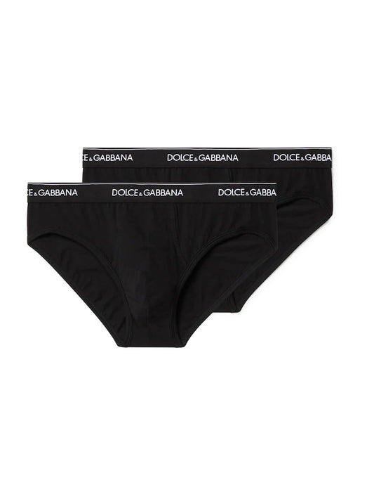 SLIP BI-PACK UOMO IN COTONE STRETCH DOLCE&GABBANA