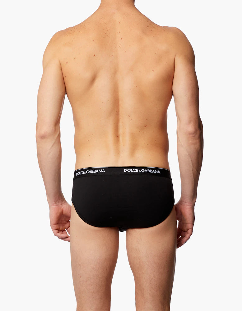SLIP BI-PACK UOMO IN COTONE STRETCH DOLCE&GABBANA