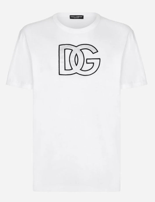 DOLCE&GABBANA T-SHIRT IN COTONE CON PATCH NEW COLLECTION SS/23